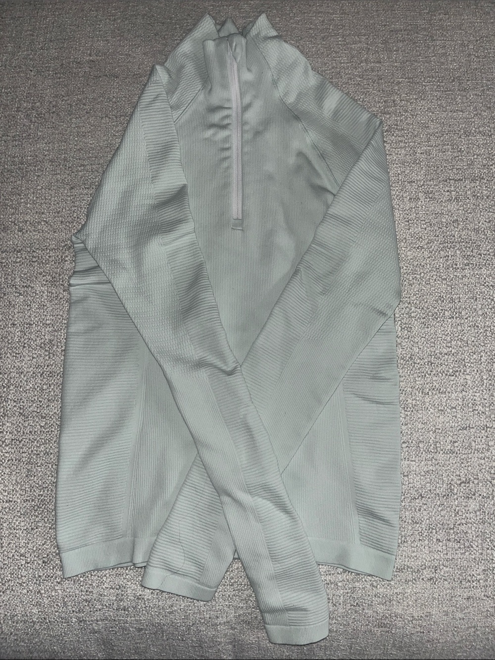 Athleta Light Sage Green Half-Zip Pullover